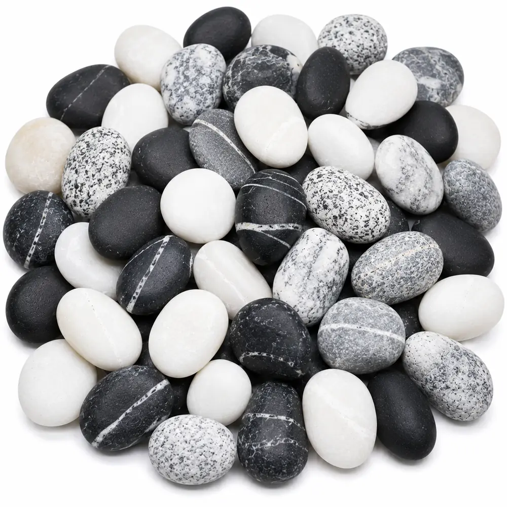 Black White Mix Pebble