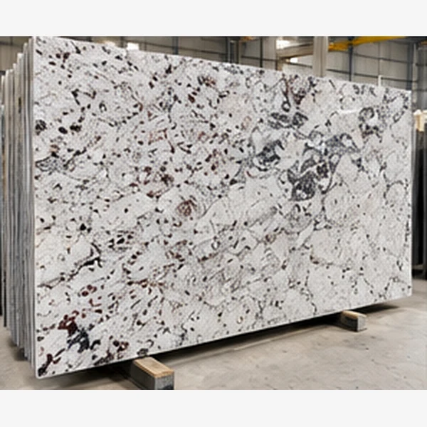 Colonial White Granite slab from India
