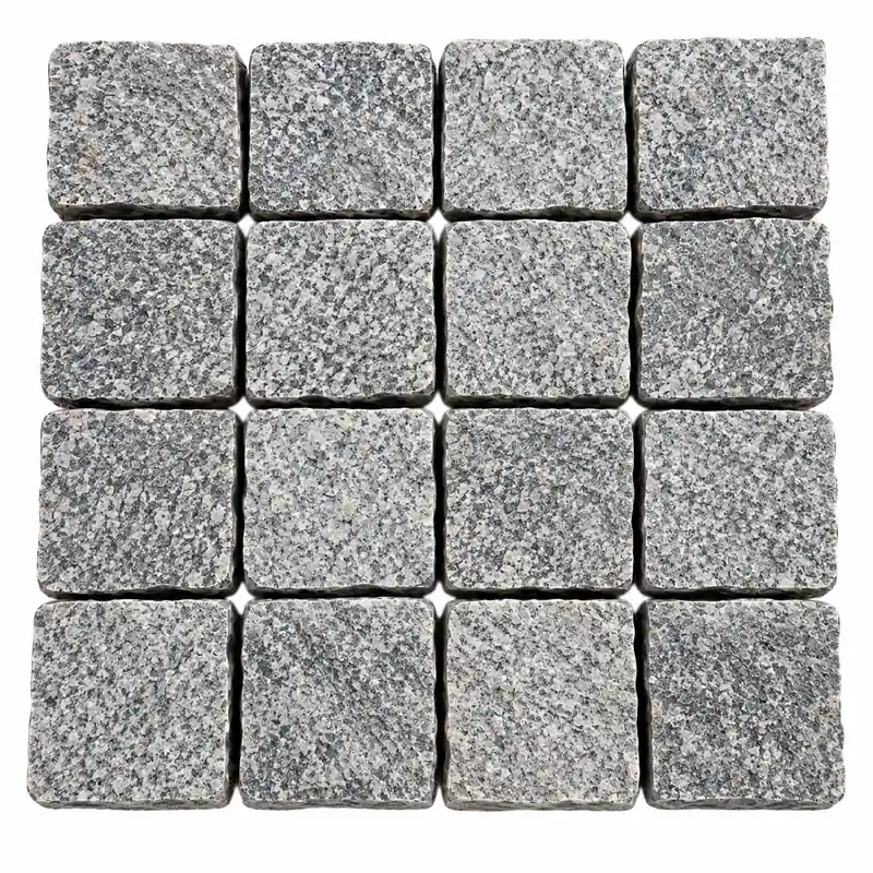 Grey Granite Cobbles from India