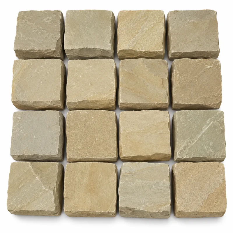Kota Brown Limestone Cobbles from India