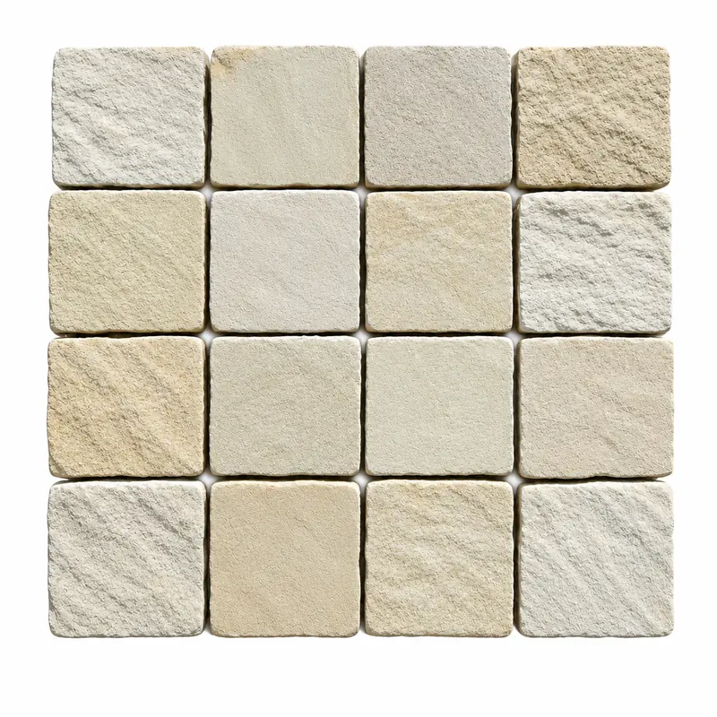 Mint Sandstone Cobbles from India