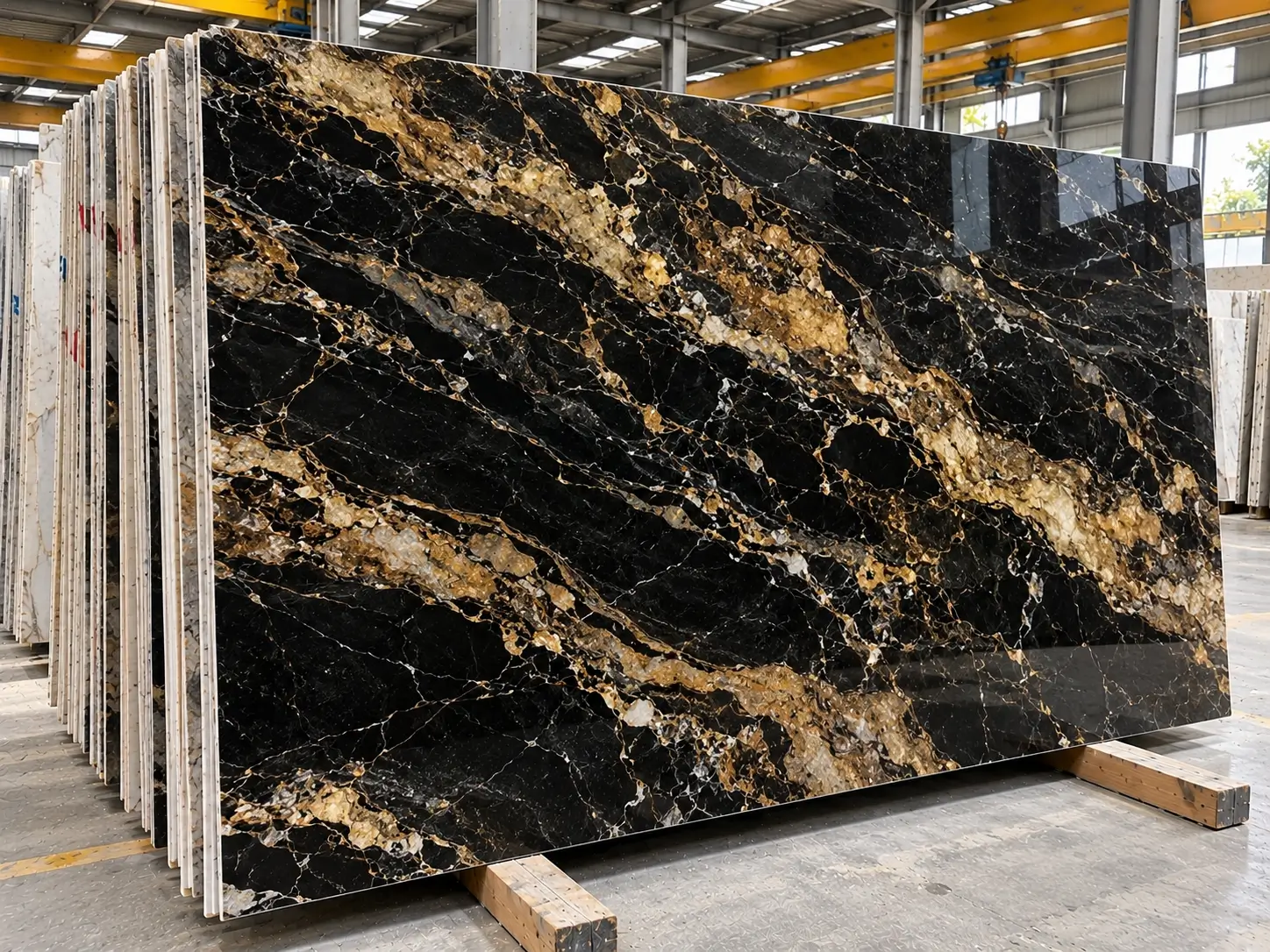 Black Gold Marble from India