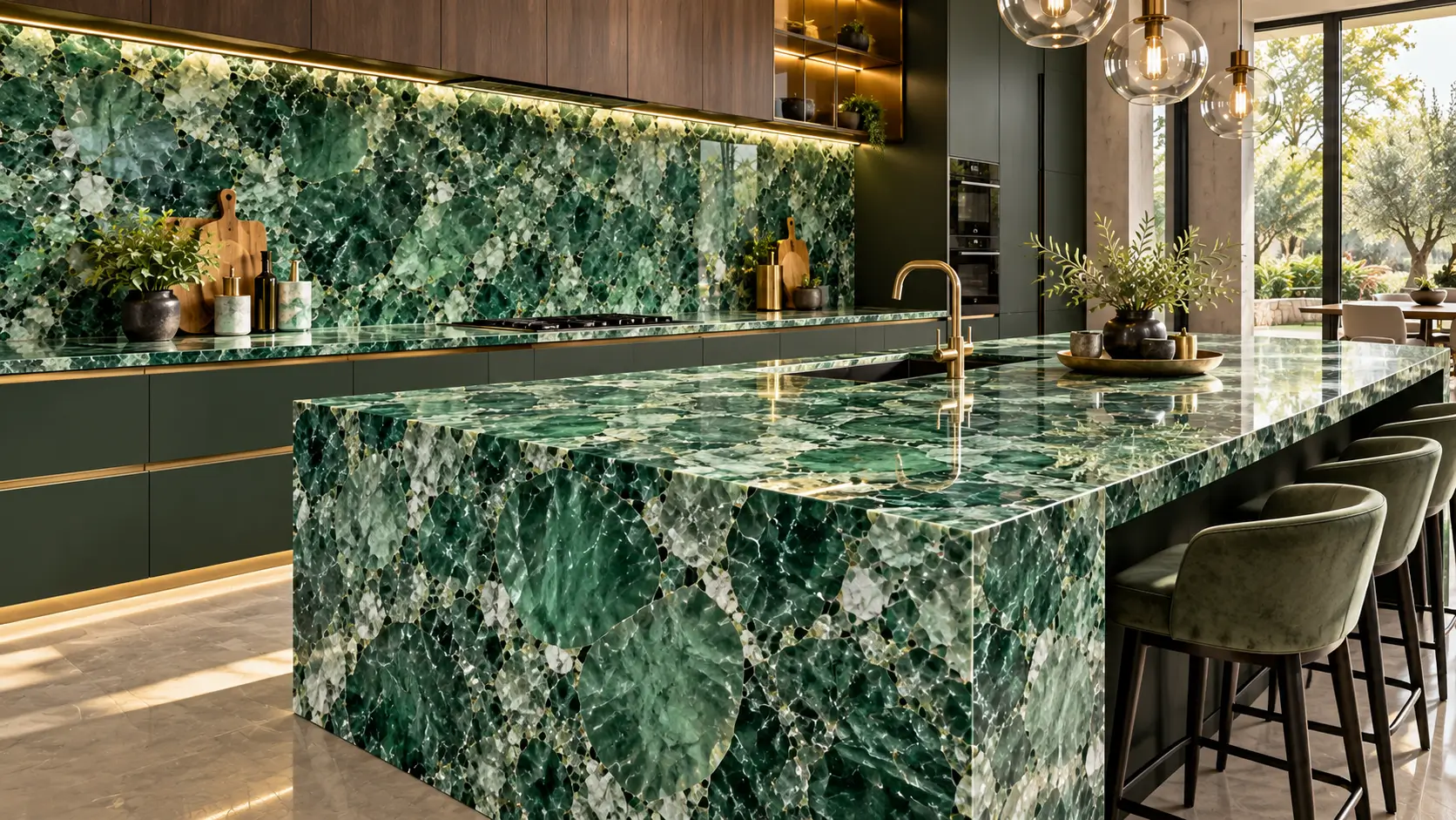 Green Quartz from India