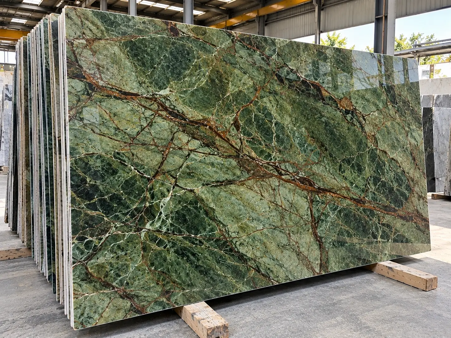 Rainforest Green Marble from India